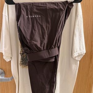 YoungLa Men’s Brown Joggers, Size Small